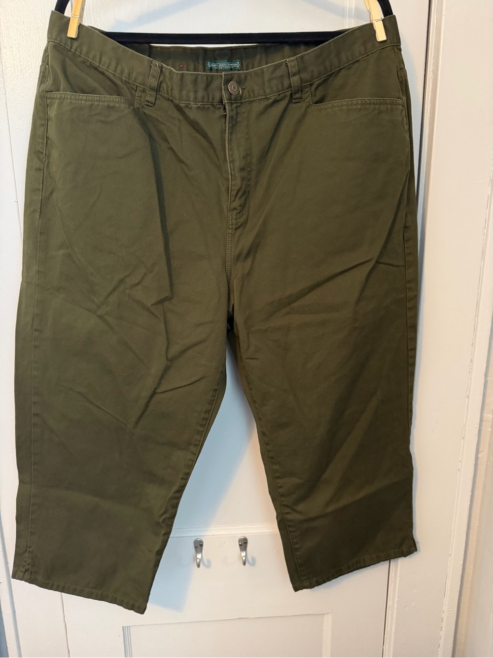 Lauren Ralph Lauren Olive Green Cropped Chino Pants